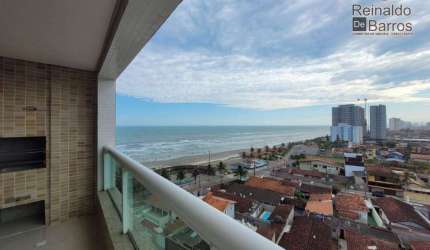 Apartamento Frente Mar com dois dormitórios em Mongaguá.