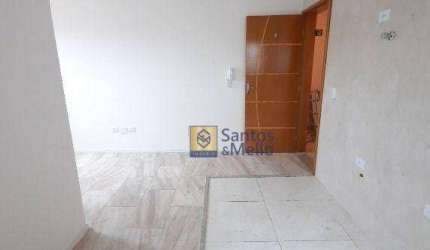 Cobertura com 2 dormitórios para alugar, 72 m² por R$ 1.955,02/mês - Vila Tibiriçá - Santo André/SP