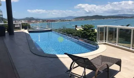 Apartamento para venda e locação, com linda vista mar de Jurere, Florianópolis - .