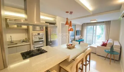 Atraente Apartamento em Jurerê - Aluguel anual.