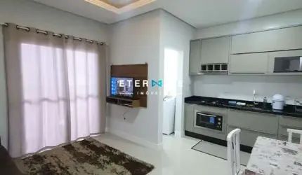 Apartamento Mobiliado 02 Dormitórios (Eternize Imóveis) na Praia de Palmas em Governador Celso Ramos-SC
