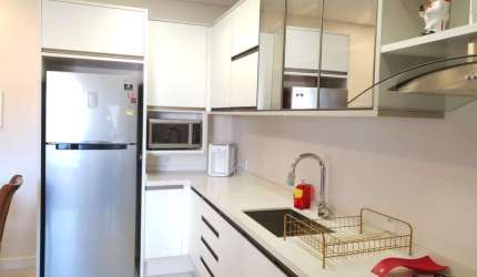 Apartamento Garden 02 quartos Mobiliado à venda no Residencial Miss Saravejo na Praia de Palmas em Governador Celso Ramos - Santa Catarina.