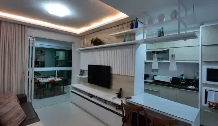 Apartamento 02 quartos mobiliado à venda no Residencial Atlântico na Praia de Palmas em Governador Celso Ramos - Santa Catarina