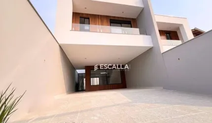 Sobrado novo  com 3 Suítes no bairro Saguaçu à venda