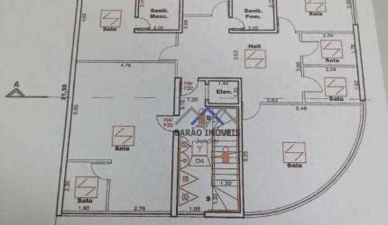 Prédio comercial, 1029m² de área construída, para locação