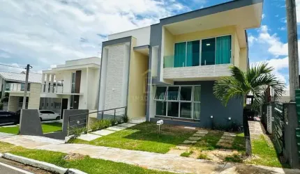 Casa em condomínio semi-mobiliada medindo 312 m², com 05 quartos ? Parque do Jiqui, Parnamirim/RN