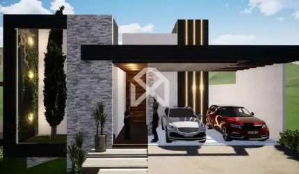Condomínio Residencial Shamballa III em Atibaia. Casa com 4 suítes com 6 vagas de garagem  e piscin