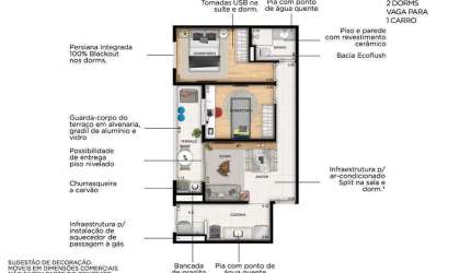 Apartamento à venda, 2 quartos, 1 vaga, Centro - São Bernardo do Campo/SP