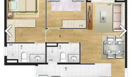 Apartamento à venda, 3 quartos, 1 suíte, 2 vagas, Jardim São Caetano - São Caetano do Sul/SP