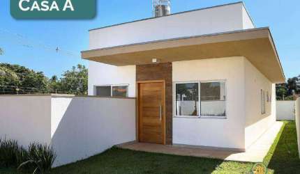 Casa térrea nova, 3 dormitorios(1suíte) quintal, estilo moderno condominio