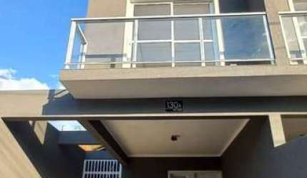 Casa nova, 3 dormitórios, (1 suíte) ótimo acabamento em condomínio km31 RT