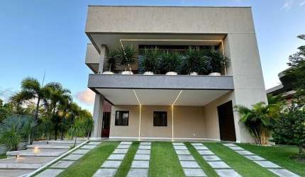 CA1500 Casa 493m²,  Condomínio Alphaville Fortaleza, Porteira Fechada, Mobiliada e Projetada,  6 Suítes, Piscina, jacuzzi, Energia Solar, Suíte com Hidromassagem…  6 Vagas
