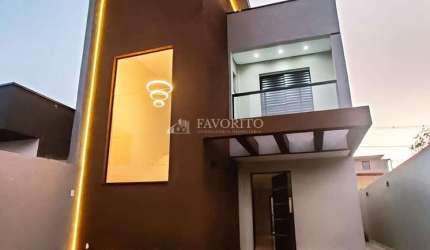 Casa Nova 3 dormitórios em Loteamento Vivejo