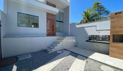 Casa não geminada com 2 dormitórios à venda, 71 m² por R$ 420.000 - Jardim Campomar - Rio das Ostras/RJ