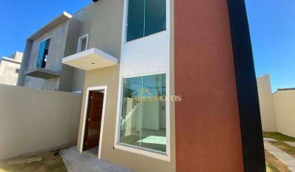 Casa próximo a praia com 3 dormitórios à venda, 90 m² por R$ 430.000 - Praia Mar - Rio das Ostras/RJ