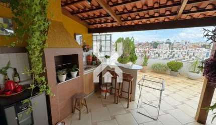 Cobertura à venda, 3 quartos, 2 suítes, 1 vaga, Sagrada Família - Belo Horizonte/MG