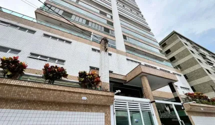 Apartamento em Praia Grande na Vila Caiçara, com 02 dorm.