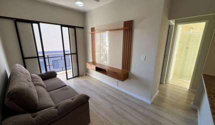 Apartamento em Praia Grande, na Vila Caiçara com 01 dorm e 42 m2 de área útil.