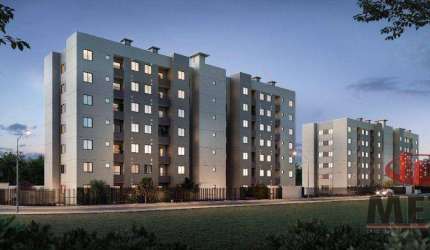 Apartamento com 2 dormitórios à venda, 51 m² por R$ 356.450,32 - Floresta - Joinville/SC