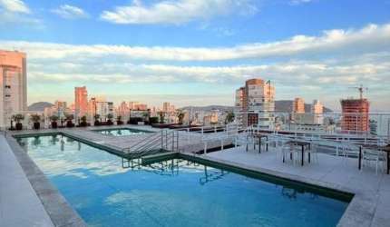 Alugo apartamento mobiliado, 02 dormitórios, Gonzaga, Santos