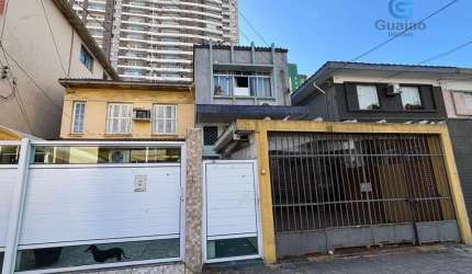 Vendo Dois Terrenos Paralelos, àrea total 433 metros quadrados, Com Sobrados, Encruzilhada, Santos/SP.