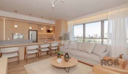 Apto de 1 dormitório com 60m² pronto para morar com 2 vagas e vista panorâmica