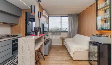 2 dormitórios, com suíte semi mobiliado