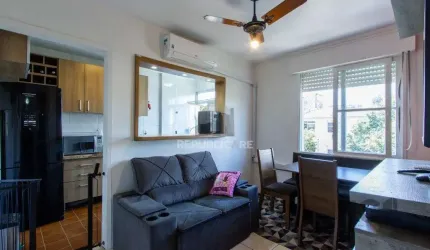 O apartamento com 46,68 m² de área privativa