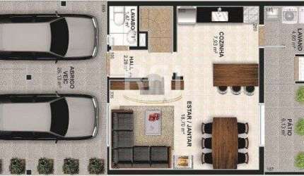 Casa Condominio para Venda - 133.92m², 4 dormitórios, sendo 2 suites, 2 vagas -