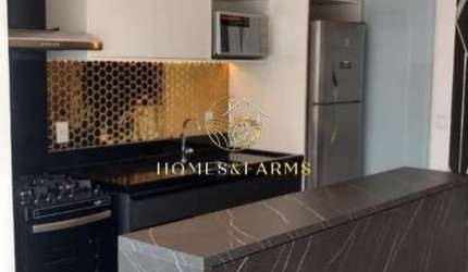 Apartamento mobiliado de 49m², localizado no Edifício Residencial Metropolitan Sidney Business &amp; Lifestyle, Jardim Goiás.
