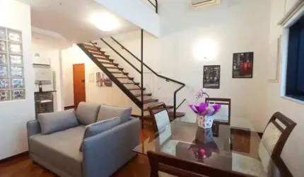 Apartamento Duplex mobiliado para locaçao no Jd Aquarius