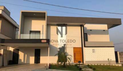 SOBRADO MODERNO EM CONDOMÍNIO FECHADO Á VENDA - 5 DORMITÓRIOS - 3 SUÍTES - RESERVA FLORESTA - SJC