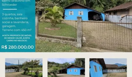 Casa de Madeira à Venda – Bairro Bracinho, Schroeder