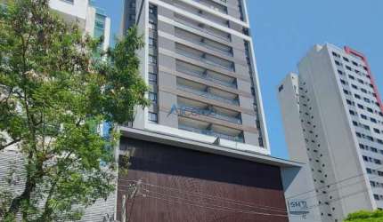 Studio com varanda gourmet, garagem  e lazer na cobertura