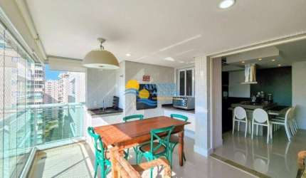 Apartamento com 3 dormitórios à venda, 103 m² por R$ 870.000,00 - Pitangueiras - Guarujá/SP