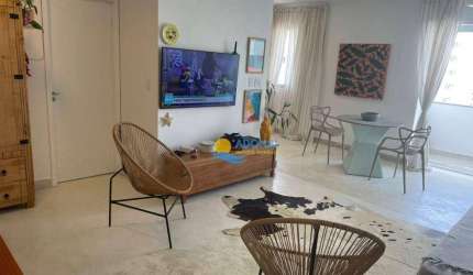 Apartamento com 2 dormitórios à venda, 60 m² por R$ 480.000,00 - Pitangueiras - Guarujá/SP