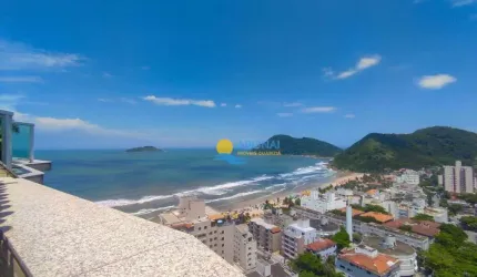 Cobertura à venda na Praia do Tombo, 3 Dormitórios, Vista mar, 2 Vagas.