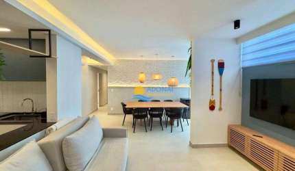 Apartamento com 3 dormitórios à venda, 110 m² por R$ 650.000,00 - Pitangueiras - Guarujá/SP