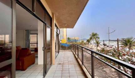 Apartamento com 4 dormitórios à venda, Edifício Frente Mar na Praia das Pitangueiras - Guarujá/SP