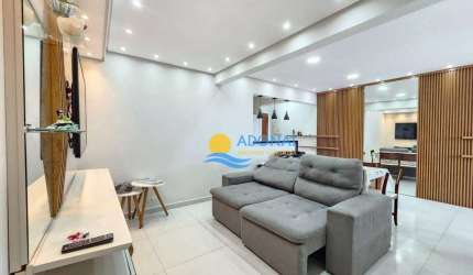 Apartamento com 3 dormitórios à venda, 83 m² por R$ 424.000,00 - Enseada - Guarujá/SP