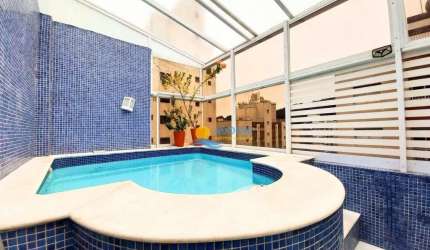 Apartamento Duplex com 4 dormitórios à venda, 178 m² por R$ 1.050.000,00 - Pitangueiras - Guarujá/SP