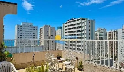 Cobertura com 3 dormitórios à venda, 173 m² por R$ 950.000,00 - Pitangueiras - Guarujá/SP