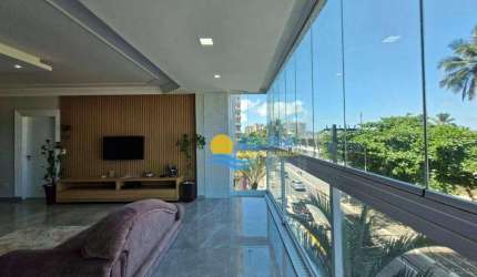 Apartamento com 3 dormitórios à venda, 178 m² por R$ 2.500.000,00 - Pitangueiras - Guarujá/SP