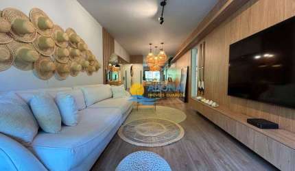 Apartamento com 3 dormitórios à venda, 104 m² por R$ 780.000,00 - Pitangueiras - Guarujá/SP