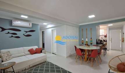 Apartamento com 3 dormitórios à venda, 90 m² por R$ 450.000,00 - Enseada - Guarujá/SP
