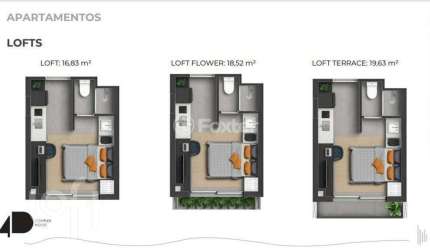 Apartamento com 1 quarto à venda na Rua Almirante Tamandaré, 150, Floresta, Porto Alegre, 17 m2 por R$ 299.000