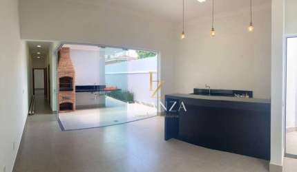 Casa térrea nova com arquitetura moderna, bem iluminada e com excelente localização, bairro Aqui se Vive, Indaiatuba SP