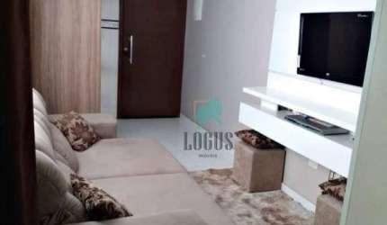 Cobertura com ótima disposição de 76m² sendo (38m²+ 38m²) bem distribuído, 2 dormitórios, à venda por R$ 353.000 - Vila Guaraciaba, Santo André/SP