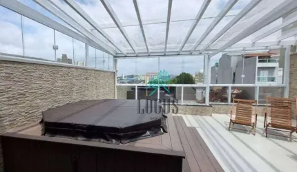 Cobertura IMPECÁVEL com ótima disposição de 128m², 2 dormitórios sendo 2 suítes, à venda por R$ 720.000 - Vila Valparaíso, Santo André/SP