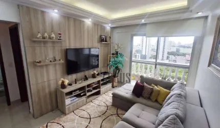 Apartamento bem distribuído com 75m² composto por 2 dormitórios com armários sendo 1 suíte, à venda por R$ 540.000 - Baeta Neves, SBC/SP